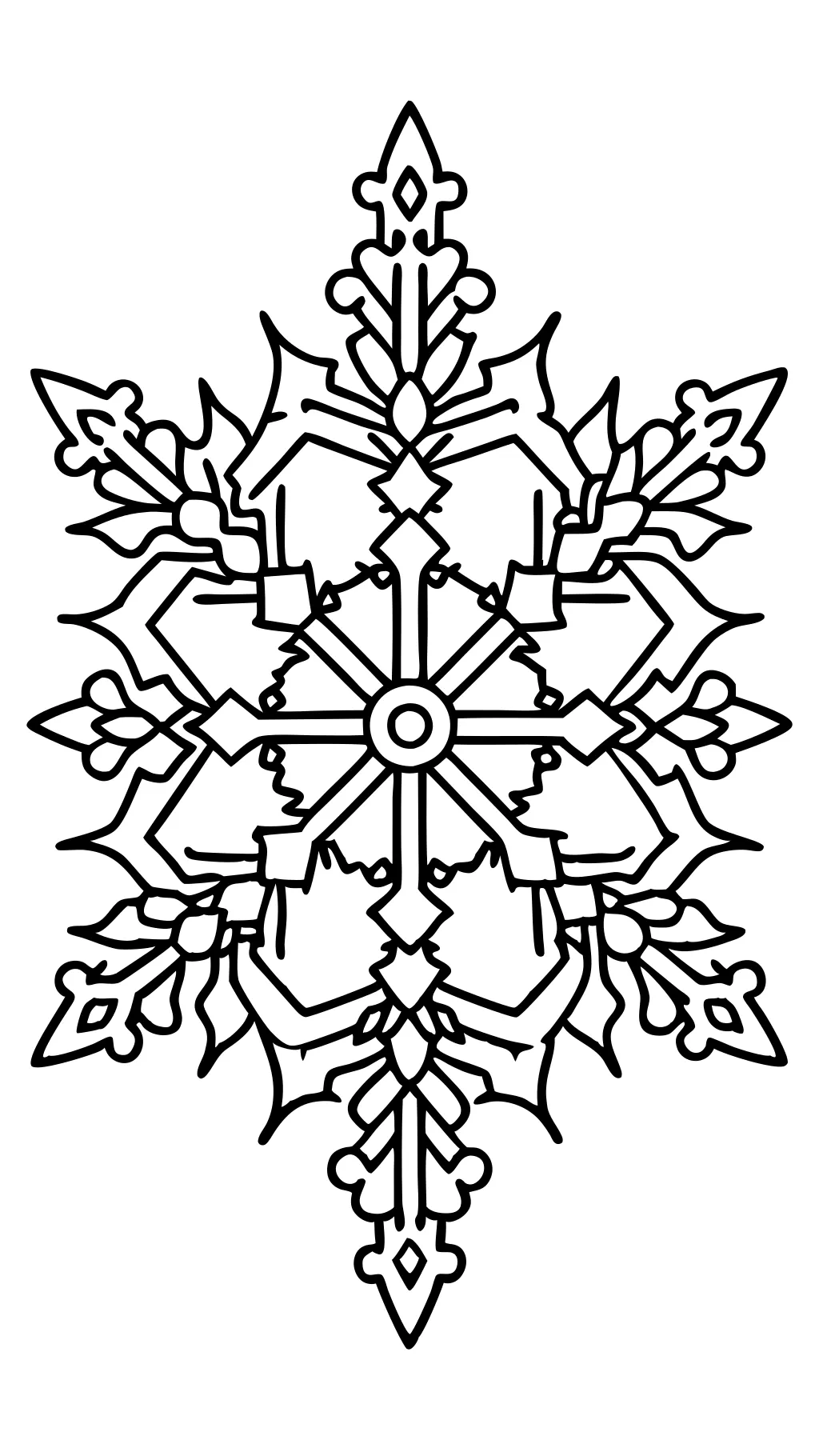 coloring pages of snowflakes